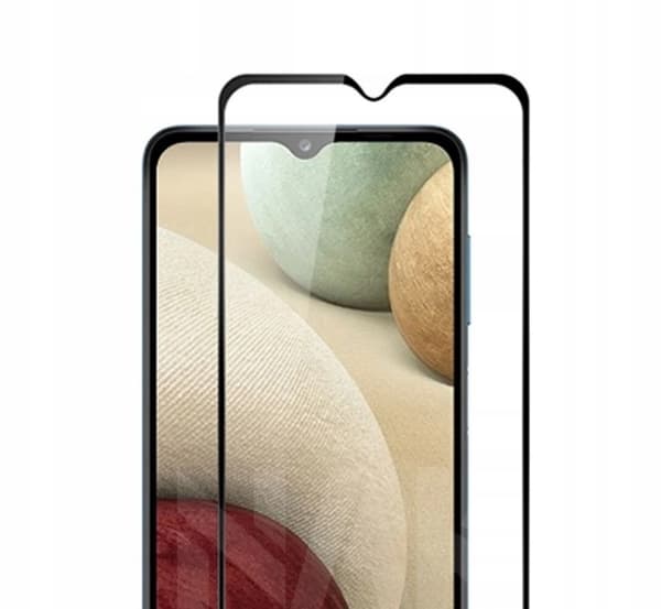 Härdat glas för Samsung Galaxy A12 / M12 med helskärmstäckning, 5D-glas
