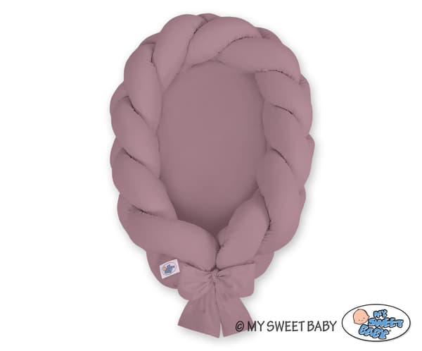 2-in-1 punottu vauvankotelo - retropinkki
