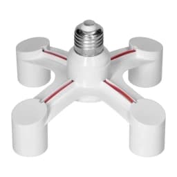 Splitteradapter för lamphållare E27 4xE27