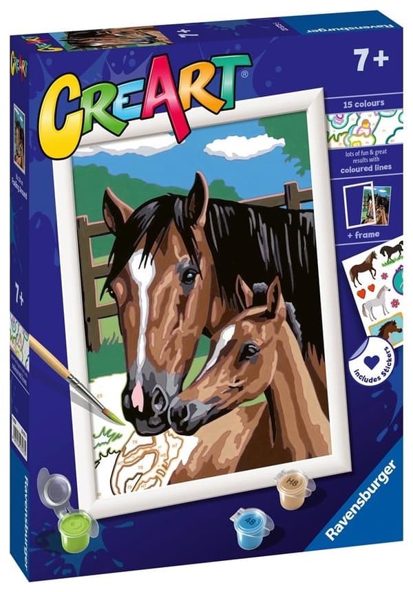 CreArt for børn: Hest og killinger