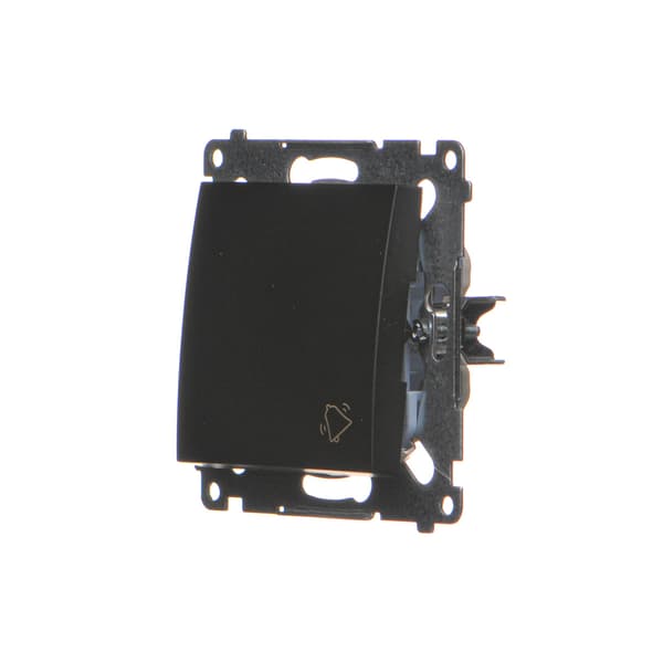 Ringknapp (modul) 10AX, 250V~, snabbkopplingar, mattsvart Simon54
