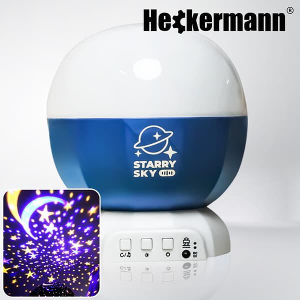 Heckermann 168K-W Blå LED-stjärnprojektor