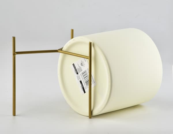 Neva Basic Beige Urtepotte på Stativ