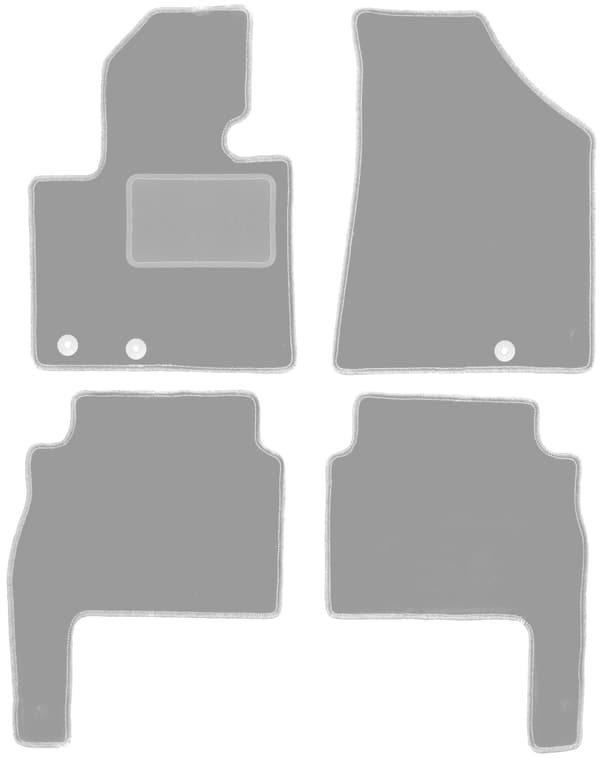 Grå bilmåtter til: Kia Sorento II SUV (2009-2015)