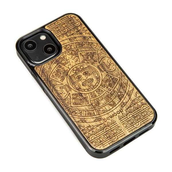 Träfodral till iPhone 13 Mini AZTEC CALENDAR LIMBA