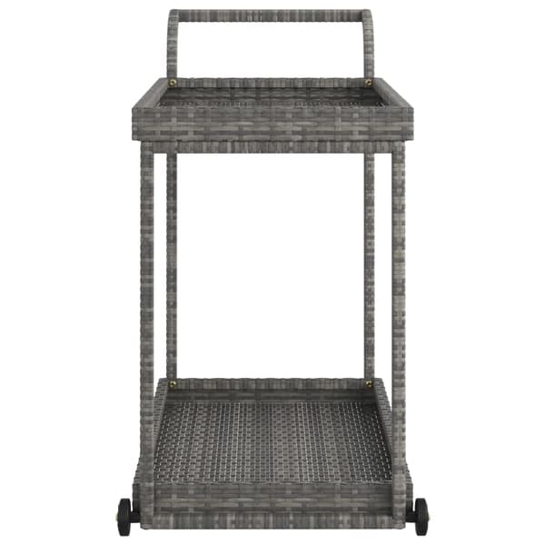 vidaXL Baarikärry, Harmaa, 100x45x83 cm, Polyrottinki