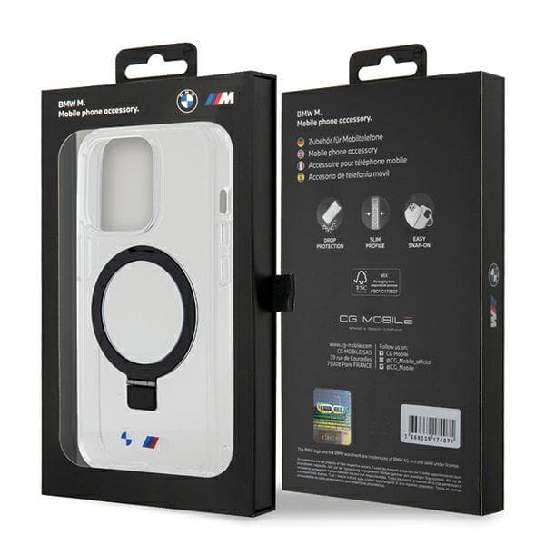 BMW Ring Stand M Collection MagSafe-etui til iPhone 15 Pro, klar