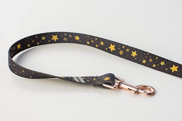 KORT snor 2,5 cm x 150 cm stjerner GULD