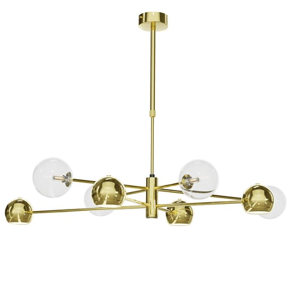 MOKA Lysekrone Guld Transparent