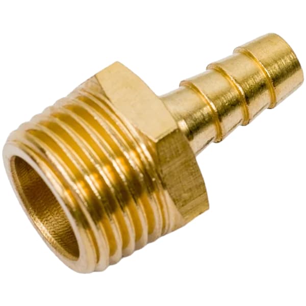 ROCKFORCE PNEUMATIC-forbindelse, 1/2" UDVENDIGT gevind, SILDEBENS 8mm, 2 STK. + klemmer