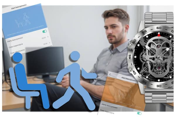 Herr Smartwatch GRAVITY GT9-3 - Samtalsfunktion, Blodtrycksmätare (sg021c)