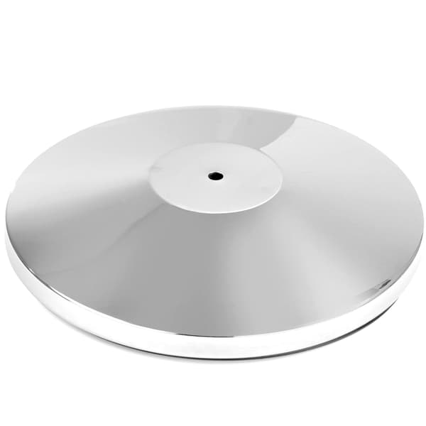 Fod til afspærringsstolpe, forkromet, sølv, diameter 360 mm - Hendi 810484