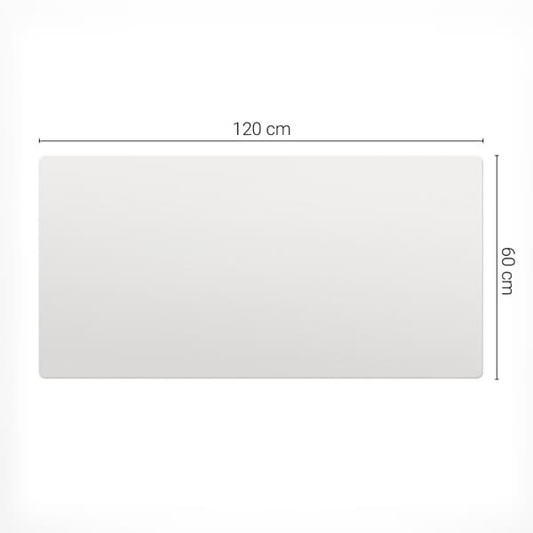 Universell skyddsmatta för datorutrustning elfenbenshvit 120x60 cm