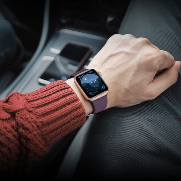 Silikonerem til Apple Watch 2-9/SE 38/40/41mm Silikonerem APS mintgrøn