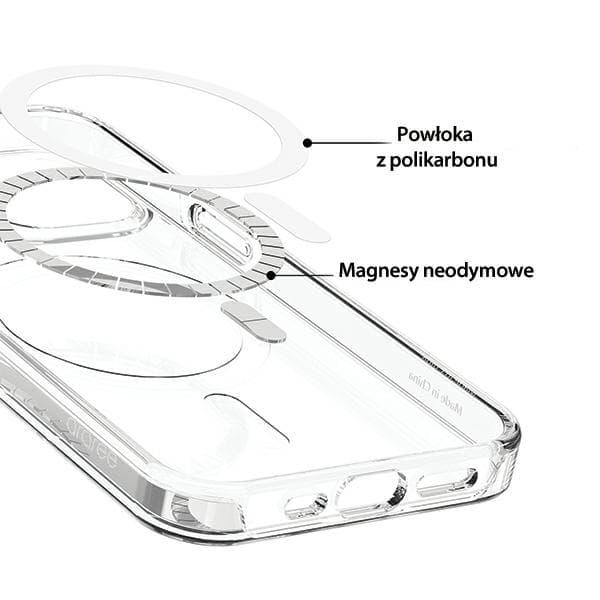 Araree Duple M Armor MagSafe -kotelo iPhone 13 Prolle, läpinäkyvä
