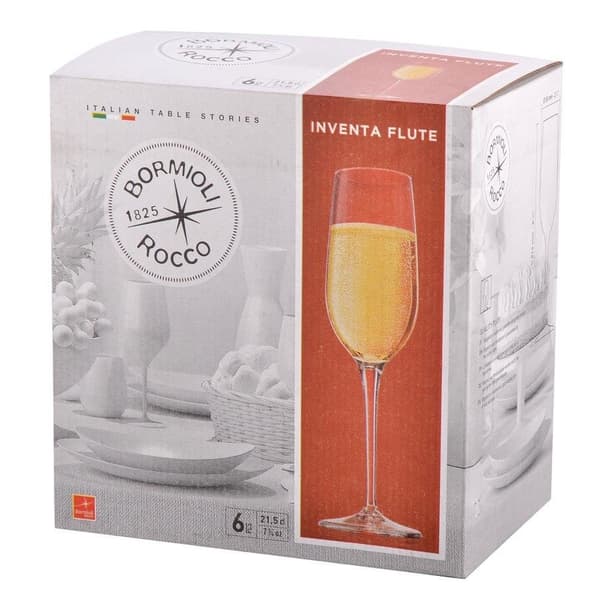 Bormioli Inventa samppanjalasit 215 ml 6 kpl