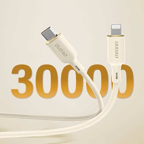 SR Vahvistettu Kaapeli iPhone USB-C:lle - Lightning 30W 2m Beige