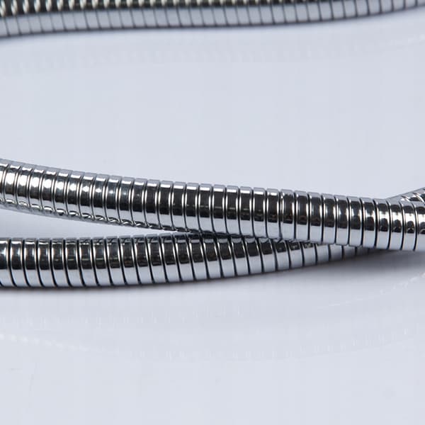Vridsäker duschslang, flexibel, 150–175 cm, vridfri, krom, stål