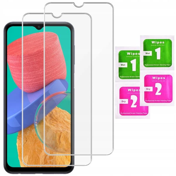 2x GLAS FÖR SAMSUNG GALAXY M33 HÄRDAT GLASSKYDD | 2-pack