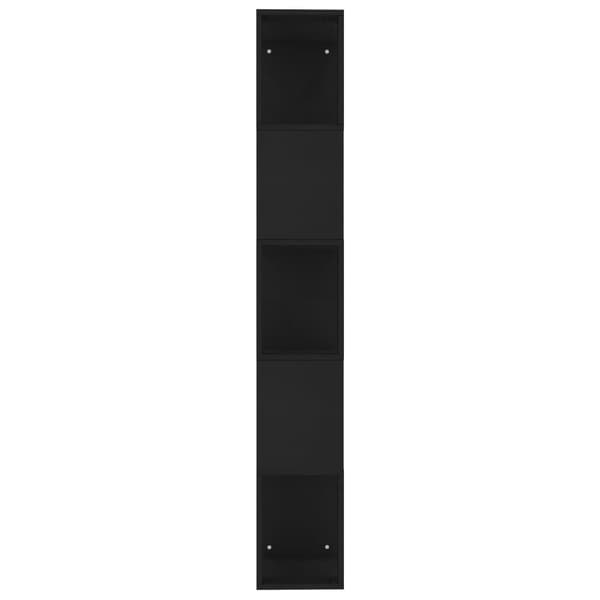 vidaXL reol/opdeler sort 45x24x159 cm