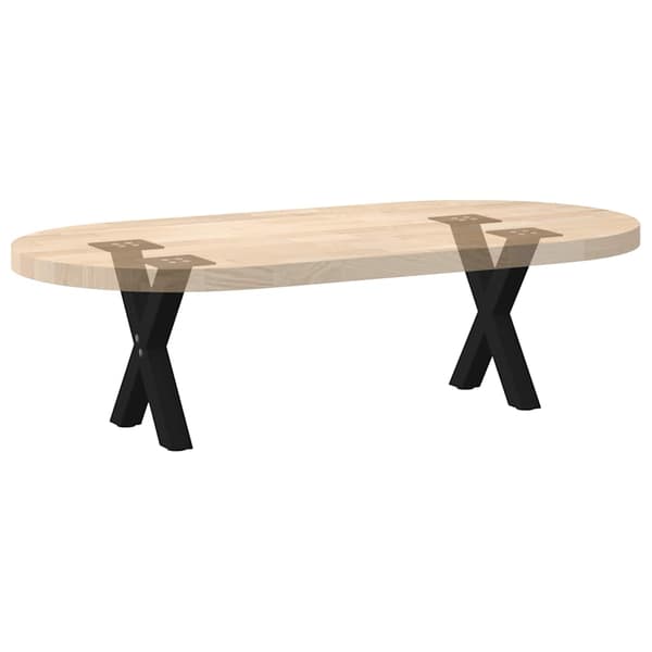 vidaXL Soffbordsben, 2 st, svarta, 40x(30-31) cm, stål