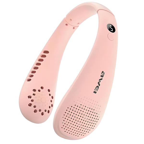 AWEI Halsventilator F31 1200mAh Lyserød