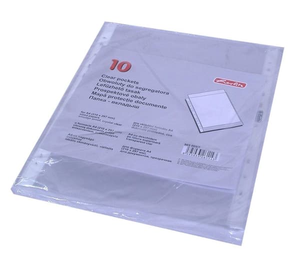 A4 transparent omslag (10 stk.)