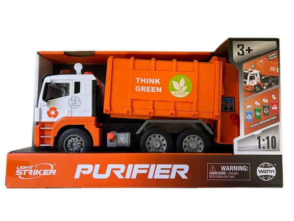 ORANGE AFFALDSLABIL 1:10 LYS LYD 2716