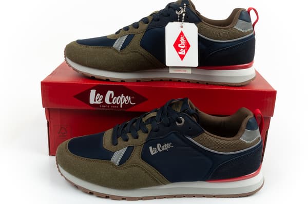 Lee Cooper Memory Pu Mesh Men Khaki [LCW-26-03-4121M] årg. 41