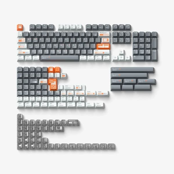 NuPhy The EM Lab Cherry Profile Dye-sub PBT-taster - komplet sæt