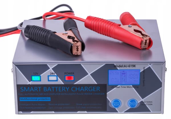 Bilbatterioplader 24V 12V 30A