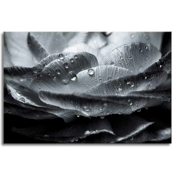 Canvastavla Blomma i daggdroppar 120x80 cm