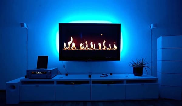LED-remsa 5m 24W 12V Blå Dimbar för möbelbelysning