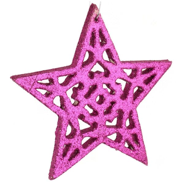 Lilla Glitter Stjerne Vedhæng 10 cm
