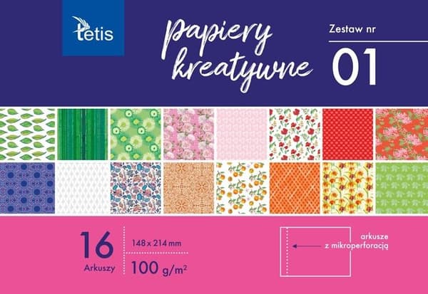 Kreativa papper A5/16K set 1