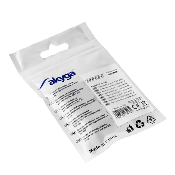 Ohut SATA 13-pin - SATA 22-pin sovitin Akyga AK-CA-53 CD-DVD-aseman sovitin