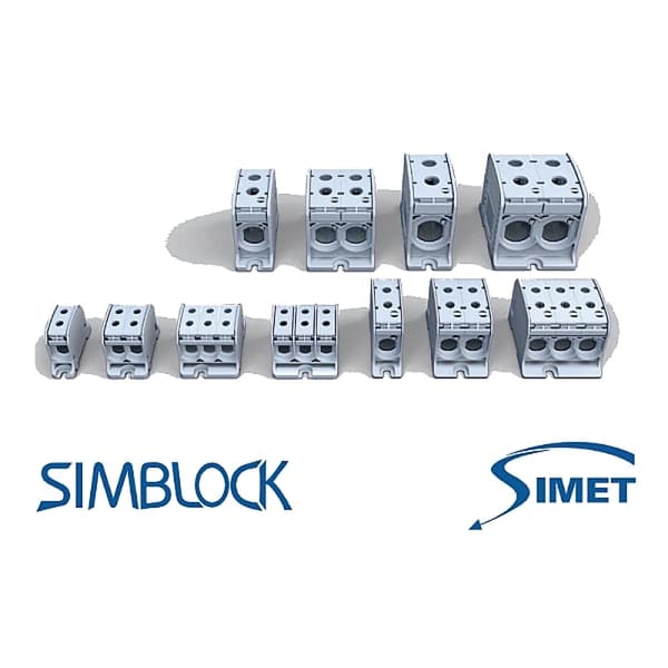 Enpolet gevindskinneforbindelse 95 mm2 til SIMBLOCK SIMET-skinne
