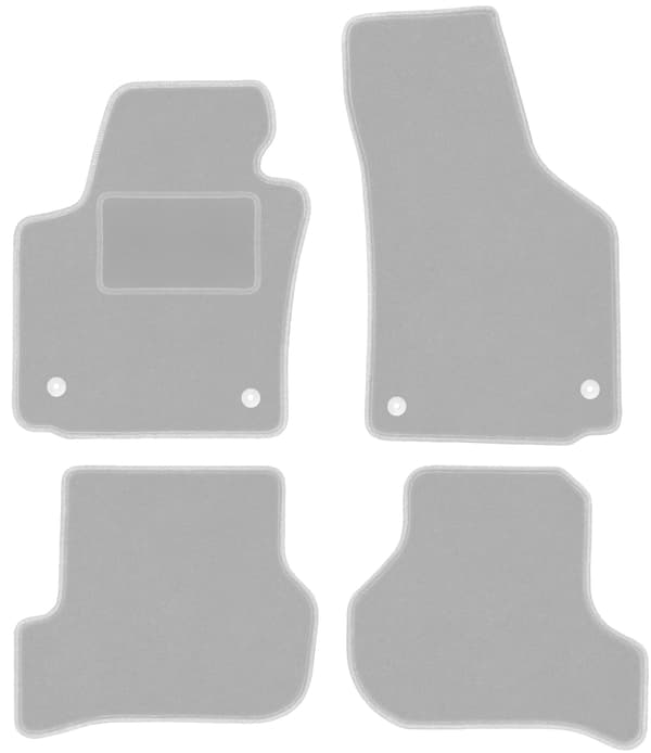 Grå bilmåtter til: Seat Leon II hatchback (2005-2012)
