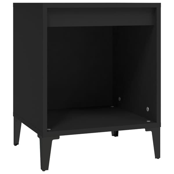 vidaXL sengebord sort 40x35x50 cm