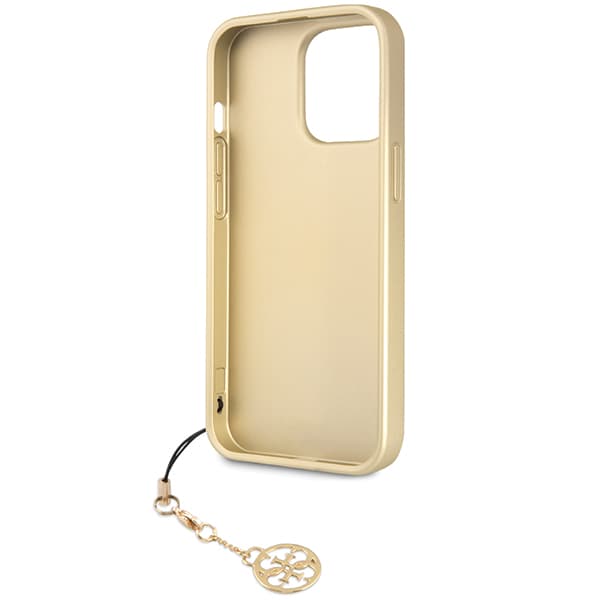 Guess 4G Charms Collection-etui til iPhone 14 Pro, grå