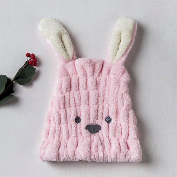 håndklæde turban hårtørrerhætte mikrofiber TEDDY BEAR universal (blå)
