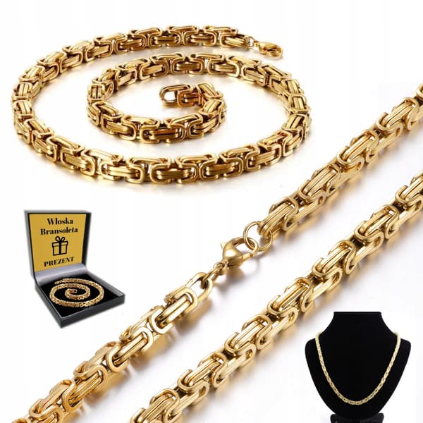 KEDJA Guld Herrkedja Royal Diamond + GRATIS