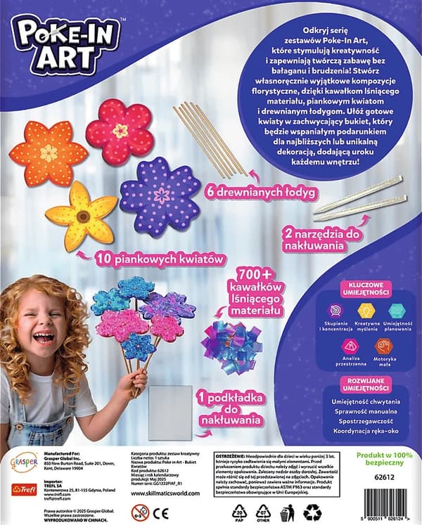 Skillmatics Kreativt sæt Kunsten at klistre blomsterbuket