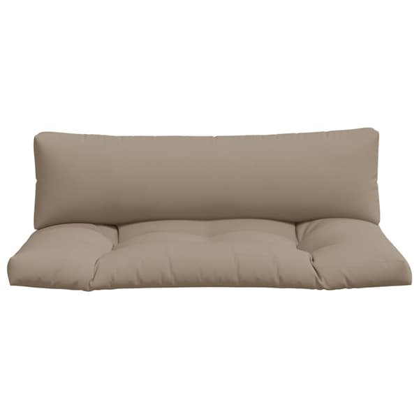 vidaXL Pallsoffkuddar, 2 st, Taupe, Tyg
