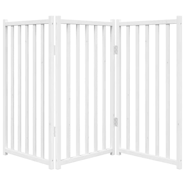 vidaXL foldbart sikkerhedsgitter til hunde, 3 paneler, 150 cm
