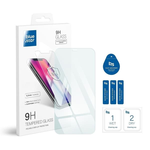 Blue Star 9H hærdet glas til iPhone 12 Pro Max