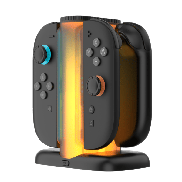 Yaxo Joy-Con Quad Charge Dock för NS2 Techno Black