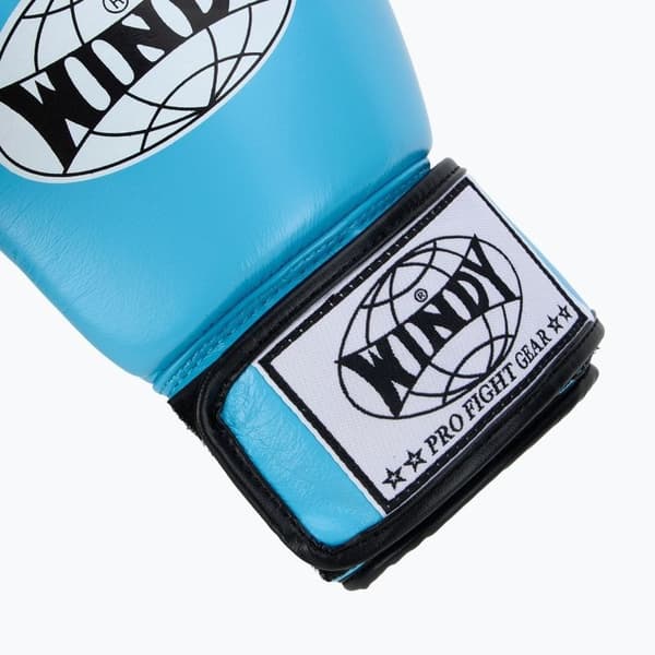 Windy Classic boksehandsker i ægte læder, blå 16OZ