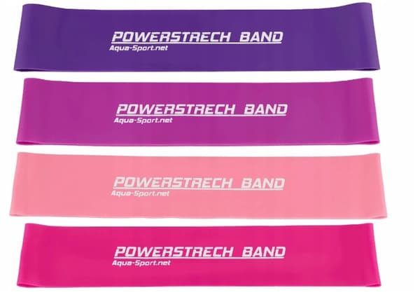 Aqua-Sport AS6249 4 stk mini rosa powerstretch gummiband