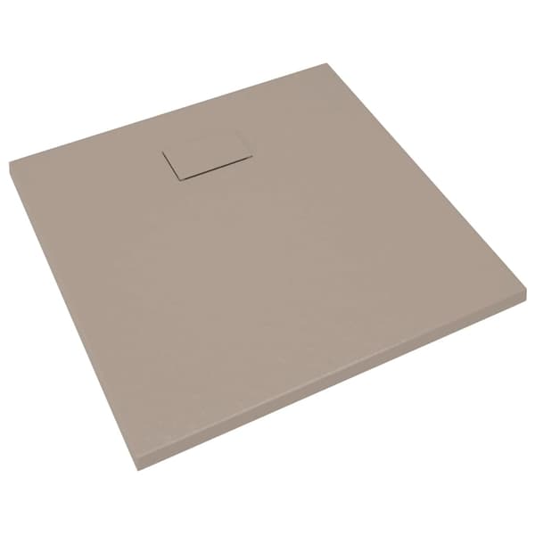 vidaXL Duschkar, SMC, Brun, 90 x 80 cm